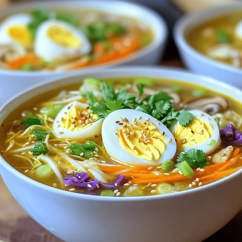 Für eine schmackhafte Eierspeisen Suppe benötigen wir einige einfache Zutaten. Diese Zutaten bilden die Basis für den tollen Geschmack. Hier ist die Liste: - 1 Esslöffel Sesamöl - 450 g gemahlenes Schweinefleisch (oder Truthahn) - 2 Knoblauchzehen, fein gehackt - 1 Teelöffel frischer Ingwer, gerieben - 1 l Hühnerbrühe - 4 Tassen Weißkohl, in feine Streifen geschnitten - 1 Karotte, in Julienne geschnitten - 1 Tasse Champignons, in Scheiben geschnitten - 3 Frühlingszwiebeln, gehackt - 2 Esslöffel Sojasauce - 1 Esslöffel Reisessig - 1 Teelöffel rote Chiliflocken (optional) - Salz und Pfeffer nach Geschmack - Hartgekochte Eier, halbiert (zum Servieren) - Frischer Koriander, grob gehackt (zum Garnieren) Diese Gewürze geben der Suppe den besonderen Kick. Sojasauce fügt umami Geschmack hinzu. Reisessig bringt einen leichten, sauren Kontrast. Knoblauch und Ingwer sorgen für tolle Aromen. Wenn du es scharf magst, sind rote Chiliflocken eine gute Wahl. Falls du ein paar Zutaten nicht hast, gibt es Alternativen. Statt Schweinefleisch kannst du auch Hähnchen oder Tofu verwenden. Gemüse wie Zucchini oder Paprika ersetzen den Kohl gut. Glutenfreie Sojasauce ist eine tolle Option für eine glutenfreie Diät. Für mehr Farbe kannst du grünen und roten Kohl mixen. Wenn du mehr über das Rezept erfahren möchtest, schau dir das [Full Recipe] an. Zuerst benötigen Sie alle Zutaten. Bereiten Sie diese vor, um den Kochprozess zu erleichtern. Schneiden Sie den Weißkohl in feine Streifen. Schneiden Sie die Karotte in dünne Julienne-Streifen. Hacken Sie die Frühlingszwiebeln und die Champignons. Diese Schritte helfen, die Aromen gut zu verbinden. Erhitzen Sie 1 Esslöffel Sesamöl in einem großen Topf. Fügen Sie 450 g gemahlenes Schweinefleisch hinzu und braten Sie es an. Rühren Sie es mit einem Holzlöffel, bis es braun ist. Dies dauert etwa 5-7 Minuten. Geben Sie dann 2 gehackte Knoblauchzehen und 1 Teelöffel geriebenen Ingwer hinzu. Braten Sie diese für 1-2 Minuten an, bis sie duften. Gießen Sie 1 Liter Hühnerbrühe hinein und bringen Sie alles zum Kochen. Fügen Sie das geschnittene Gemüse hinzu und kochen Sie es für 5-7 Minuten, bis es zart ist. Wenn das Gemüse gar ist, rühren Sie die gehackten Frühlingszwiebeln, 2 Esslöffel Sojasauce und 1 Esslöffel Reisessig ein. Schmecken Sie die Suppe mit Salz und Pfeffer ab. Lassen Sie die Suppe weitere 2-3 Minuten köcheln. Servieren Sie die heiße Suppe in Schalen. Fügen Sie eine halbe hartgekochte Eierhälfte pro Portion hinzu. Garnieren Sie die Suppe mit frischem Koriander. Für mehr Geschmack können Sie auch einen Sprinkler Sesam hinzugeben. Genießen Sie die Suppe heiß! Ein häufiger Fehler ist, das Gemüse zu lange zu kochen. Es sollte zart, aber knackig bleiben. Achten Sie darauf, die Brühe sanft zu köcheln, damit die Aromen gut verschmelzen. Verwenden Sie frische Zutaten. Alte oder welkende Gemüse verleihen der Suppe keinen guten Geschmack. Um die Aromen zu verstärken, nutzen Sie frische Kräuter wie Koriander und Frühlingszwiebeln. Fügen Sie mehr Ingwer oder Knoblauch hinzu, wenn Sie es würziger mögen. Ein Spritzer Zitronensaft kann die Geschmäcker aufhellen. Experimentieren Sie mit verschiedenen Sojasaucen für mehr Tiefe. Ein großer Topf ist wichtig für die Suppe. Ein scharfes Messer erleichtert das Schneiden des Gemüses. Verwenden Sie einen Holzlöffel, um das Fleisch gleichmäßig zu braten. Ein Messbecher hilft beim genauen Abmessen der Brühe. Ein Suppenteller oder eine Schüssel sorgt für eine schöne Präsentation. Für das vollständige Rezept, schauen Sie sich die Eierspeisen Suppe an. {{image_4}} Für eine vegetarische oder vegane Variante können wir das Fleisch einfach weglassen. Ersetzen Sie das gemahlene Fleisch mit Tofu oder Tempeh. Beide Optionen geben der Suppe eine gute Textur. Verwenden Sie Gemüsebrühe für den Geschmack. Fügen Sie mehr Gemüse hinzu, wie Paprika oder Zucchini, um die Suppe bunt und nährstoffreich zu machen. Wenn Sie mit verschiedenen Fleischsorten experimentieren möchten, gibt es viele leckere Optionen. Versuchen Sie, Hühnerbrust oder Hackfleisch vom Rind zu verwenden. Beide Sorten geben der Suppe einen anderen Geschmack. Für eine würzigere Note können Sie auch Wurst oder Chorizo hinzufügen. Achten Sie darauf, die Kochzeit anzupassen, damit das Fleisch gut durchgegart ist. Um den Geschmack der Eierspeisen Suppe zu verstärken, können Sie einige zusätzliche Zutaten einfügen. Eine Handvoll Spinat oder Grünkohl sorgt für frische Aromen. Auch ein Spritzer Limettensaft gibt der Suppe einen tollen Kick. Für ein wenig Schärfe sind frische Chilis oder mehr Chiliflocken ideal. Kräuter wie Basilikum oder Minze können ebenfalls eine interessante Note hinzufügen. Diese Variationen machen die Eierspeisen Suppe noch spannender und persönlicher. Entdecken Sie Ihre eigenen Lieblingskombinationen! Für das vollständige Rezept schauen Sie bitte auf die [Full Recipe]. Um die Eierspeisen Suppe frisch zu halten, lasse sie zuerst abkühlen. Fülle die Suppe in einen luftdichten Behälter. Stelle sicher, dass der Behälter gut verschlossen ist. So bleibt die Suppe im Kühlschrank bis zu drei Tage haltbar. Beschrifte den Behälter mit dem Datum, um den Überblick zu behalten. Wenn du die Suppe für später aufbewahren möchtest, friere sie ein. Verwende gefriergeeignete Behälter oder Beutel. Teile die Suppe in Portionen auf, damit du nur das auftauen musst, was du brauchst. Die Eierspeisen Suppe bleibt im Gefrierfach bis zu drei Monate frisch. Vergiss nicht, auch hier das Datum zu notieren. Um die Suppe aufzuwärmen, nimm sie aus dem Kühlschrank oder Gefrierfach. Wenn sie gefroren ist, lass sie zuerst im Kühlschrank auftauen. Erhitze die Suppe in einem Topf bei mittlerer Hitze. Rühre sie häufig um, damit sie gleichmäßig warm wird. Füge bei Bedarf etwas Brühe oder Wasser hinzu, um die Konsistenz zu verbessern. So bleibt der Geschmack frisch und lecker. Die Eierspeisen Suppe ist im Kühlschrank 3 bis 4 Tage haltbar. Achte darauf, die Suppe in einem luftdichten Behälter zu lagern. So bleibt sie frisch und lecker. Ich empfehle, die Suppe vor dem Servieren gut zu erhitzen. Ja, du kannst die Suppe im Voraus zubereiten. Das ist eine tolle Idee, wenn du viel zu tun hast. Bereite die Suppe einfach 1 oder 2 Tage vorher zu. Lass sie abkühlen und stelle sie dann in den Kühlschrank. Vor dem Servieren nur aufwärmen. So sparst du Zeit und hast trotzdem ein schmackhaftes Essen. Das Rezept für Eierspeisen Suppe kommt aus der asiatischen Küche. Es ist inspiriert von traditionellen Eierrezepten und Suppen. Diese Suppe kombiniert gesunde Zutaten wie Gemüse und Fleisch. Das macht sie nahrhaft und lecker. Ich habe das Rezept weiterentwickelt, um es einfacher und schneller zuzubereiten. Du kannst die [Full Recipe] für eine detaillierte Anleitung finden. Die Zutaten für Eierspeisen Suppe bieten viele Möglichkeiten. Wir haben die Hauptzutaten, Gewürze und Alternativen besprochen. Die Schritt-für-Schritt-Anleitung zeigt, wie du diese leckere Suppe einfach kochst. Tipps helfen dir, häufige Fehler zu vermeiden und den Geschmack zu verbessern. Variationen geben dir kreative Ideen für das Rezept. Denke daran, wie du die Suppe lagerst und aufwärmst. Mit diesen Informationen kannst du großartige Eierspeisen Suppe zubereiten und jeden begeistern. Experimentiere und finde deine Lieblingsversion!