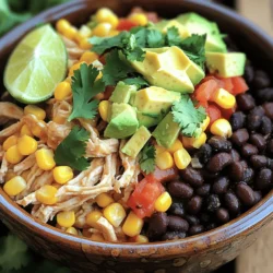 Crockpot Mexican Chicken Einfach und Lecker Kochen 3 - 900 g Hähnchenbrustfilets, ohne Haut und Knochen - 1 Dose (425 g) schwarze Bohnen, abgespült und abgetropft - 1 Dose (425 g) Mais, abgetropft - 1 Dose (410 g) gewürfelte Tomaten mit Chili