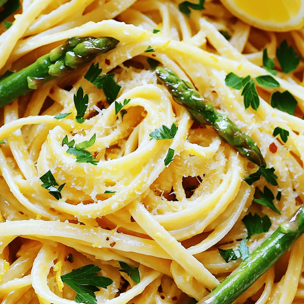 Für meine Zitronen-Parmesan Spargel-Pasta brauchst du frische und einfache Zutaten. Sie machen das Gericht lecker und gesund. Hier sind die Hauptzutaten: