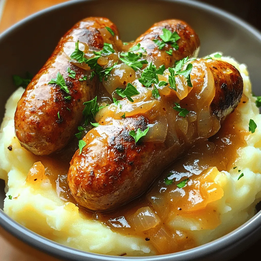 Für ein schmackhaftes Bangers and Mash brauchst du folgende Zutaten: