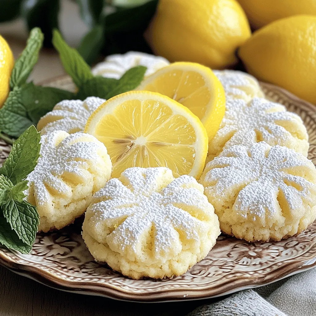 Um die perfekten Zitronenzesten-Ricotta-Kekse zu machen, benötigst du folgende Hauptzutaten: - 1 Tasse Ricotta-Käse - 1/2 Tasse ungesalzene Butter, weich - 1 Tasse Kristallzucker - 1 großes Ei - Zesten von 2 Zitronen - 2 Esslöffel frischer Zitronensaft - 2 Tassen Weizenmehl - 1 Teelöffel Backpulver - 1/2 Teelöffel Natron - 1/4 Teelöffel Salz Diese Zutaten sind wichtig, um die richtige Textur und den frischen Geschmack zu erreichen. Der Ricotta macht die Kekse weich und feucht. Die Zitronenzesten bringen einen tollen Duft und Geschmack. Zusätzlich kannst du Puderzucker verwenden, um die Kekse zu bestäuben. Es fügt eine süße Note hinzu und sieht schön aus. Du kannst auch einige Mandeln oder Walnüsse für einen Crunch hinzufügen. Wähle frische Zitronen, um den besten Geschmack zu erreichen. Achte darauf, dass der Ricotta cremig ist. Die Butter sollte weich, aber nicht geschmolzen sein. Hochwertiges Weizenmehl sorgt für die perfekte Konsistenz. Es ist wichtig, die Zutaten genau abzuwiegen, um die besten Ergebnisse zu erzielen. Für die vollständige Rezeptanleitung empfehle ich dir [Full Recipe]. Zuerst heizen Sie den Ofen auf 175°C vor. Das ist wichtig, damit die Kekse gleichmäßig backen. Nehmen Sie eine große Schüssel und geben Sie die weiche Butter und den Kristallzucker hinein. Mixen Sie die beiden Zutaten mit einem elektrischen Mixer für etwa 3-4 Minuten. Die Mischung sollte leicht und fluffig sein. Fügen Sie dann den Ricotta-Käse, das Ei, die Zitronenzesten und den Zitronensaft hinzu. Mixen Sie alles gut durch, bis es gleichmäßig vermengt ist. In einer separaten Schüssel mischen Sie das Weizenmehl, das Backpulver, das Natron und das Salz. Diese trockenen Zutaten geben Sie nach und nach zu den nassen Zutaten in die große Schüssel. Rühren Sie nur so lange, bis alles gerade vermischt ist. So bleiben die Kekse schön weich. Nehmen Sie einen Keksportionierer oder einen Esslöffel. Verwenden Sie ihn, um kleine Portionen des Teigs auf das Backblech zu setzen. Lassen Sie dabei einen Abstand von etwa 5 cm zwischen den Keksen. Backen Sie die Kekse im vorgeheizten Ofen für 12-15 Minuten. Achten Sie darauf, dass die Ränder leicht goldbraun sind, während die Mittelteile noch weich bleiben. Sobald die Kekse fertig sind, nehmen Sie das Backblech aus dem Ofen. Lassen Sie die Kekse etwa 5 Minuten darauf abkühlen. Danach legen Sie sie auf ein Kuchengitter, damit sie vollständig abkühlen. Wenn die Kekse abgekühlt sind, können Sie sie nach Belieben mit Puderzucker bestäuben. So erhalten sie einen schönen Glanz. Für eine ansprechende Präsentation arrangieren Sie die Kekse auf einem dekorativen Teller. Ein paar Zitronenscheiben und frische Minzesträuße machen das Ganze noch schöner. Lassen Sie sich von diesem Rezept inspirieren und genießen Sie die leckeren Zitronen-Ricotta-Kekse! Beim Backen von Zitronen-Ricotta-Keksen gibt es einige Fehler, die man leicht vermeiden kann. - Zu lange rühren: Rühren Sie den Teig nur bis alles vermischt ist. Zu langes Rühren macht die Kekse hart. - Falsche Ofentemperatur: Achten Sie darauf, den Ofen richtig vorzuheizen. Ein zu kalter Ofen kann die Backzeit verlängern und die Kekse flach machen. - Zutaten nicht abmessen: Messen Sie alle Zutaten genau. Zu viel Mehl macht die Kekse trocken. Ein paar einfache Tipps können Ihre Kekse noch besser machen. - Verwenden Sie frische Zitronen: Frische Zitronen haben einen stärkeren Geschmack. Das macht die Kekse aromatischer. - Kekse abkühlen lassen: Lassen Sie die Kekse nach dem Backen auf dem Blech abkühlen. So behalten sie ihre Form. - Puderzucker: Bestäuben Sie die Kekse mit Puderzucker kurz vor dem Servieren. Das sieht schön aus und gibt einen süßen Kick. Das richtige Zubehör macht das Backen einfacher und macht Spaß. - Küchenwaage: Eine Küchenwaage hilft beim genauen Messen der Zutaten. - Elektrischer Mixer: Ein Mixer macht das Rühren der Butter und des Zuckers schnell und einfach. - Backblech mit Backpapier: Verwenden Sie Backpapier. So kleben die Kekse nicht fest. - Keksportionierer: Ein Keksportionierer sorgt für gleichmäßige Keksgrößen. Für das volle Rezept schauen Sie sich die komplette Anleitung an. {{image_4}} Manchmal möchte ich meine Kekse an besondere Anlässe anpassen. Für Feiertage kann ich frische Cranberries oder Nüsse hinzufügen. Diese Zutaten bringen tolle Farben und Geschmäcker. Für eine fröhliche Weihnachtsstimmung füge ich Zimt und Muskat hinzu. Diese Gewürze passen wunderbar zu den Zitronen. Ein Rezept für Zitronenzesten-Ricotta-Kekse kann so zu einem echten Festessen werden. Ich verstehe, dass nicht jeder Weizen essen kann. Für glutenfreie Kekse verwende ich Mandelmehl oder Reismehl. Diese Mehle geben den Keksen eine nussige Note. Wenn ich vegane Kekse backen möchte, ersetze ich das Ei durch Apfelmus oder Leinsamen. Diese Alternativen helfen, die perfekte Konsistenz zu erreichen. So können auch Freunde mit speziellen Diäten meine Kekse genießen. Das Hinzufügen von Beeren macht die Kekse frisch und fruchtig. Ich liebe es, Himbeeren oder Blaubeeren in den Teig zu mischen. Diese Beeren bringen eine süße und saftige Überraschung. Man kann auch Schokoladenstückchen hinzufügen, um einen weiteren Geschmack zu kreieren. Diese Variationen machen die Kekse noch spannender und leckerer. Um die Zitronen-Ricotta-Kekse frisch zu halten, lege sie in einen luftdichten Behälter. Stelle sicher, dass der Behälter sauber und trocken ist. Du kannst auch ein Stück Brot hinzufügen. Das hilft, die Kekse weich zu halten. Lagere sie bei Raumtemperatur, nicht im Kühlschrank. Der Kühlschrank kann die Kekse austrocknen. Diese Kekse bleiben frisch für etwa eine Woche. Nach einer Woche können sie etwas trocken werden, aber der Geschmack bleibt. Du kannst auch die Kekse einfrieren, um sie länger haltbar zu machen. Achte darauf, sie gut einzupacken, um Gefrierbrand zu vermeiden. Um die Kekse einzufrieren, lasse sie vollständig abkühlen. Lege sie dann in einen gefrierfesten Beutel oder einen luftdichten Behälter. Du kannst die Kekse bis zu drei Monate einfrieren. Wenn du sie essen möchtest, lasse sie einfach bei Raumtemperatur auftauen. Alternativ kannst du sie auch kurz im Ofen aufwärmen. So schmecken sie fast wie frisch gebacken. Zitronenzesten-Ricotta-Kekse bleiben frisch für etwa eine Woche. Lagern Sie sie in einem luftdichten Behälter. So bleiben sie weich und lecker. Wenn Sie die Kekse länger aufbewahren wollen, können Sie sie auch einfrieren. Dadurch halten sie sich bis zu drei Monate. Denken Sie daran, sie gut einzupacken, damit sie nicht austrocknen. Ja, Sie können diese Kekse im Voraus machen. Sie können den Teig bis zu zwei Tage im Kühlschrank lagern. Das hilft den Aromen, sich zu entfalten. Alternativ können Sie die Kekse auch gebacken und dann einfrieren. So sind sie schnell griffbereit, wenn Sie Besuch haben oder einen besonderen Anlass feiern. Die Dekoration dieser Kekse ist einfach und macht Spaß. Bestäuben Sie die Kekse mit Puderzucker für einen schönen Look. Fügen Sie frische Zitronenscheiben oder Minzblätter hinzu, um Farbe zu bringen. Sie können auch eine Glasur aus Zitronensaft und Puderzucker machen. So erhalten die Kekse einen zusätzlichen süßen Kick. Lassen Sie Ihrer Kreativität freien Lauf! Zitronenzesten-Ricotta-Kekse sind einfach und lecker. Wir haben die besten Zutaten besprochen, um die perfekte Keksmasse zu machen. Mit unserer Schritt-für-Schritt-Anleitung gelingt Ihnen das Backen mühelos. Denken Sie auch an die Tipps und Tricks, um Fehler zu vermeiden. Variationen sorgen für Spaß bei jedem Anlass. Vergessen Sie nicht, die Lagerung zu beachten, damit die Kekse frisch bleiben. All diese Tipps helfen Ihnen, köstliche Kekse zu erstellen, die jeder lieben wird. Viel Erfolg beim Backen!