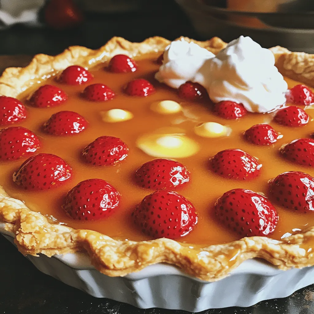 - 1 fertiger Mürbeteig (oder selbstgemacht, wenn gewünscht) - 4 Tassen frische Erdbeeren, geputzt und halbiert - 1 Tasse Zucker (geteilt) - 2 Esslöffel Maisstärke - 1 Esslöffel Zitronensaft - 1 Teelöffel Vanilleextrakt - 1/4 Teelöffel Salz - 1 Esslöffel ungesalzene Butter, in kleine Stücke geschnitten - Schlagsahne oder Vanilleeis zum Servieren (optional) Frische Erdbeeren sind oft der beste Weg, um einen großartigen Erdbeerkuchen zu machen. Sie sind süß und saftig. Sie bringen den besten Geschmack. Gefrorene Erdbeeren können jedoch auch gut funktionieren. Sie sind leicht zu finden und oft günstiger. Wenn du gefrorene Erdbeeren verwendest, lasse sie zuerst auftauen. Das hilft, die richtige Textur zu erhalten. Wähle reife Erdbeeren, die fest und rot sind. Vermeide matschige oder grüne Früchte. Achte auf frische Zutaten, die nicht abgelaufen sind. Verwende echten Vanilleextrakt für mehr Geschmack. Wenn du Zucker verwendest, probiere braunen Zucker für eine tiefere Süße. Alle diese Tipps helfen, deinen Kuchen noch besser zu machen. Beginne mit den Erdbeeren. Nimm vier Tassen frische Erdbeeren und putze sie gut. Halbiere die Erdbeeren, damit sie gleichmäßig weich werden. In einer großen Schüssel vermenge die halbierten Erdbeeren mit 1/2 Tasse Zucker. Rühre sanft um, um die Erdbeeren gleichmäßig zu beschichten. Lass sie etwa 15 Minuten stehen. So geben sie ihren Saft ab und werden süßer. Jetzt ist es Zeit, die Füllung zu machen. In einer separaten kleinen Schüssel vermische die restlichen 1/2 Tasse Zucker, die Maisstärke, den Zitronensaft, den Vanilleextrakt und das Salz. Mische alles gut, bis die Mischung homogen ist. Gib die Erdbeermischung in einen Topf und erhitze sie auf mittlerer Stufe. Rühre die Maisstärkemischung ein, während es kocht. Koche es, bis die Mischung sprudelt und andickt, etwa 5 bis 7 Minuten. Die Aromen werden intensiv und die Erdbeeren bekommen eine schöne Glasur. Nimm den Topf vom Herd und lass die Mischung kurz abkühlen. Heize währenddessen den Ofen auf 190°C vor. Nimm die vorbereitete Mürbeteigschale und gieße die abgekühlte Erdbeerfüllung hinein. Bepicke den oberen Bereich mit kleinen Butterstückchen, um den Geschmack zu verbessern. Decke den Kuchen locker mit Alufolie ab, um ein Überbräunen zu verhindern. Backe den Kuchen 25 bis 30 Minuten. Danach entferne die Folie und backe weitere 10 bis 15 Minuten, bis die Kruste goldbraun ist. Lass den Kuchen bei Raumtemperatur für mindestens 2 Stunden abkühlen. So wird er fest und bereit zum Servieren. Wenn du magst, serviere ihn mit Schlagsahne oder Vanilleeis. Für das gesamte Rezept schau dir [Full Recipe] an. Ein guter Erdbeerkuchen braucht frische Zutaten. Wählen Sie reife, süße Erdbeeren. Ihr Geschmack macht den Kuchen besonders. Die Textur ist auch wichtig. Achten Sie darauf, die Erdbeeren gleichmäßig zu schneiden. So verteilt sich der Saft besser. Ein guter Mürbeteig ist das A und O. Sie können ihn kaufen oder selbst machen. Wenn Sie ihn selbst machen, lassen Sie ihn gut kühlen. Ein kalter Teig lässt sich leichter ausrollen. Ein häufiger Fehler ist, die Erdbeeren zu lange stehen zu lassen. Lassen Sie sie nur 15 Minuten ziehen. Zu langes Stehen kann die Erdbeeren matschig machen. Ein weiterer Fehler ist die falsche Backzeit. Überprüfen Sie den Kuchen, um sicherzustellen, dass die Kruste goldbraun ist. Die Backtemperatur ist wichtig. Heizen Sie den Ofen auf 190°C vor. Backen Sie den Kuchen zuerst 25-30 Minuten mit Folie. Dann entfernen Sie die Folie und backen 10-15 Minuten länger. So wird die Kruste schön knusprig. Achten Sie darauf, den Kuchen nach dem Backen abkühlen zu lassen. So wird die Füllung fest. Für das beste Ergebnis schauen Sie sich das Full Recipe an. Dort finden Sie alle Schritte genau erklärt. {{image_4}} Erdbeerkuchen schmeckt auch toll mit anderen Beeren. Himbeeren und Blaubeeren sind großartige Alternativen. Sie bringen eine frische Note. Diese Früchte sind süß und saftig. Mischen Sie Erdbeeren mit einer Tasse Himbeeren für einen fruchtigen Mix. Oder verwenden Sie nur Blaubeeren für einen anderen Geschmack. Diese Variationen sind einfach und lecker. Für einen veganen Erdbeerkuchen können Sie die Butter und Sahne ersetzen. Verwenden Sie Kokosöl und pflanzliche Sahne. Statt dem Mürbeteig können Sie einen glutenfreien Boden machen. Mischen Sie Mandelmehl mit Kokosöl und einem Süßstoff. So bleibt der Kuchen leicht und schmackhaft. Veganer Erdbeerkuchen ist einfach zuzubereiten und sehr nahrhaft. Die Präsentation macht viel aus! Probieren Sie frische Minze oder Puderzucker als Topping. Für einen besonderen Look können Sie Schokoladensauce drüberträufeln. Auch gehackte Nüsse geben einen tollen Crunch. Servieren Sie den Kuchen mit einer Kugel Vanilleeis oder Schlagsahne. So wird er zum Highlight jeder Feier. Um den Erdbeerkuchen frisch zu halten, decke ihn gut ab. Verwende Frischhaltefolie oder einen luftdichten Behälter. So bleibt die Kruste knusprig und die Füllung saftig. Lagere den Kuchen im Kühlschrank, besonders an warmen Tagen. Der Erdbeerkuchen hält sich im Kühlschrank etwa 3 bis 4 Tage. Du kannst ihn auch einfrieren. Wickele ihn gut in Frischhaltefolie ein und lege ihn in einen Gefrierbeutel. So bleibt er bis zu 3 Monate frisch. Zum Auftauen stelle den Kuchen einfach über Nacht in den Kühlschrank. Falls der Kuchen nach dem Auftauen etwas trocken ist, kannst du ihn leicht aufpeppen. Erwärme Stücke im Ofen bei 150°C für 10 Minuten. Ein Klecks Schlagsahne oder eine Kugel Vanilleeis gibt dem Kuchen neuen Schwung. So schmeckt er fast wie frisch gebacken! Du kannst den Erdbeerkuchen leicht vorbereiten. Bereite die Füllung und den Mürbeteig vor. Lass die Füllung abkühlen. Gieße sie dann in den Mürbeteig. Decke den Kuchen gut ab und stelle ihn in den Kühlschrank. Du kannst ihn bis zu zwei Tage im Voraus machen. Das macht es einfach, wenn Gäste kommen. Ja, gefrorene Erdbeeren sind eine gute Option. Achte darauf, sie gut abzutropfen. Dies hilft, überschüssige Feuchtigkeit zu vermeiden. Wenn du gefrorene Erdbeeren benutzt, verringere die Kochzeit. Sie brauchen weniger Zeit, um weich zu werden. Frische Erdbeeren haben oft einen besseren Geschmack, aber gefrorene sind praktisch. Das Backen dauert insgesamt etwa 35 bis 45 Minuten. Zuerst backst du den Kuchen 25 bis 30 Minuten mit Folie. Dann nimm die Folie ab. Backe ihn für weitere 10 bis 15 Minuten. Der Kuchen ist fertig, wenn die Kruste goldbraun ist. Lass ihn danach mindestens 2 Stunden abkühlen, bevor du ihn anschneidest. Du kannst das vollständige Rezept für diesen leckeren Erdbeerkuchen finden, um die besten Ergebnisse zu erzielen. Der Erdbeerkuchen ist ein einfacher Genuss. Wir haben die besten Zutaten besprochen. Frische Erdbeeren bringen mehr Geschmack. Die Schritt-für-Schritt-Anleitung hilft beim perfekten Backen. Denk daran, häufige Fehler zu vermeiden. Variationen machen den Kuchen spannend. Achte auf gute Lagerung, damit er lange frisch bleibt. Mit diesen Tipps wird dein Erdbeerkuchen ganz sicher ein Hit! Behalte diese Anleitungen im Kopf für deinen nächsten Kuchen.