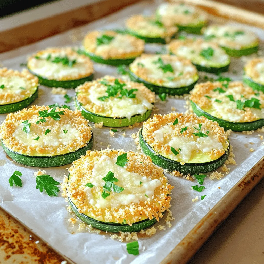 Für dieses einfache und köstliche Rezept benötigst du folgende Zutaten: - 4 mittelgroße Zucchini, in 0,5 cm dicke Scheiben geschnitten - 1 Tasse frisch geriebenen Parmesan - 1 Tasse Semmelbrösel (vorzugsweise Panko für extra Knusprigkeit) - 2 Esslöffel Olivenöl - 2 Zehen Knoblauch, fein gehackt - 1 Teelöffel getrockneter Oregano - 1 Teelöffel getrockneter Thymian - Salz und Pfeffer nach Geschmack - Frische Petersilie, gehackt (zum Garnieren) Wenn du Zucchini kaufst, achte auf die folgenden Tipps: - Wähle Zucchini, die fest und glänzend sind. Sie sollten keine weichen Stellen haben. - Kleinere Zucchini sind oft zarter und geschmackvoller. Sie sind ideal für dieses Rezept. - Vermeide Zucchini mit großen Samen oder dickem Fruchtfleisch. Diese können bitter schmecken. Hier sind einige Nährwertinformationen für die Hauptzutaten: - Zucchini: Kalorienarm, reich an Ballaststoffen und Vitaminen. - Parmesan: Hoher Eiweißgehalt, enthält Kalzium und Vitamine. - Semmelbrösel: Liefert Kohlenhydrate, besonders in Panko-Form knusprig. - Olivenöl: Gesundes Fett, gut für das Herz und die Haut. Diese Nährwerte machen die gebackenen Parmesan-Zucchini zu einer gesunden Wahl. Wenn du mehr über die Zubereitung erfahren möchtest, schau dir das Full Recipe an! Zuerst heizen Sie den Ofen auf 220°C vor. Dies stellt sicher, dass die Zucchini gleichmäßig backen. Während der Ofen aufheizt, bereiten Sie Ihr Backblech vor. Legen Sie es mit Backpapier aus. Das hilft, die Reinigung einfach zu machen und verhindert, dass die Zucchini ankleben. Jetzt kommen die Zutaten ins Spiel. Sie brauchen: - 4 mittelgroße Zucchini, in 0,5 cm dicke Scheiben geschnitten - 1 Tasse frisch geriebenen Parmesan - 1 Tasse Semmelbrösel (Panko für extra Knusprigkeit) - 2 Esslöffel Olivenöl - 2 Zehen Knoblauch, fein gehackt - 1 Teelöffel getrockneter Oregano - 1 Teelöffel getrockneter Thymian - Salz und Pfeffer nach Geschmack - Frische Petersilie, gehackt (zum Garnieren) In einer großen Schüssel vermengen Sie den Parmesan, die Semmelbrösel, den Knoblauch, Oregano, Thymian, Salz und Pfeffer. Mischen Sie es gut, bis alles gleichmäßig verteilt ist. Nun ist es Zeit, die Zucchini zu panieren. Beträufeln Sie die Zucchinischeiben mit Olivenöl. Dies hilft, dass die Semmelbrösel gut haften. Jetzt tauchen Sie jede Zucchinischeibe in die Semmelbrösel-Mischung. Drücken Sie leicht, sodass sie gut bedeckt sind. Legen Sie die panierten Zucchinischeiben auf das Backblech. Achten Sie darauf, dass sie nicht überfüllt sind. So werden sie schön knusprig. Backen Sie die Zucchini 20-25 Minuten. Sie sind fertig, wenn sie zart und goldbraun sind. Nehmen Sie das Backblech aus dem Ofen. Lassen Sie die Zucchini ein paar Minuten abkühlen. Garnieren Sie sie mit frischer Petersilie und genießen Sie sie! Für das vollständige Rezept schauen Sie bitte [Full Recipe]. Um die Knusprigkeit deiner gebackenen Parmesan-Zucchini zu maximieren, gibt es ein paar clevere Tricks. Nutze Panko-Semmelbrösel anstelle von normalen Semmelbröseln. Panko ist leichter und sorgt für eine bessere Textur. Achte darauf, die Zucchini vor dem Panieren gut abzutrocknen. Dies hilft, die Feuchtigkeit zu reduzieren. Ein weiterer Tipp ist, die Zucchini mit Öl zu besprühen, bevor du sie backst. So wird die Kruste noch knuspriger und goldbraun. Wenn du keine Semmelbrösel zur Hand hast, mache dir keine Sorgen! Du kannst viele Alternativen verwenden. Versuche, zerbröselte Cornflakes oder sogar geröstete Nüsse zu nutzen. Diese geben der Zucchini einen interessanten Crunch und einen neuen Geschmack. Eine weitere Möglichkeit ist, Haferflocken zu verwenden. Sie sind gesund und geben eine tolle Konsistenz. Sei kreativ und probiere verschiedene Optionen aus! Kräuter können den Geschmack deiner gebackenen Zucchini stark verbessern. Verwende frische Kräuter wie Basilikum oder Schnittlauch für mehr Aroma. Frische Kräuter bringen mehr Geschmack als getrocknete. Mische die Kräuter in die Semmelbrösel-Mischung für einen intensiveren Geschmack. Du kannst auch etwas Paprika oder Cayennepfeffer hinzufügen, wenn du es schärfer magst. Experimentiere mit verschiedenen Kräutern, um deinen eigenen Lieblingsgeschmack zu finden. {{image_4}} Baked Parmesan Zucchini ist von Natur aus vegetarisch. Du kannst viele Gemüse hinzufügen. Tomaten, Paprika oder Auberginen passen gut. Diese Gemüse geben mehr Geschmack und Farbe. Probiere, die Zucchini mit einer Mischung aus Gemüse zu backen. Das macht das Gericht bunter und gesünder. Du kannst auch andere Käsesorten verwenden. Mozzarella bringt eine schöne, schmelzende Textur. Feta gibt einen salzigen, würzigen Kick. Vermische Parmesan mit einem dieser Käsesorten. Das macht die Aromen noch interessanter. Sei kreativ und finde deine Lieblingskombination. Baked Parmesan Zucchini ist sehr vielseitig. Es schmeckt toll als Beilage zu Fleisch oder Fisch. Du kannst es auch als Hauptgericht servieren. Füge eine Portion Quinoa oder Reis hinzu und du hast ein vollwertiges Essen. Serviere es mit einem frischen Salat für einen gesunden Genuss. Das Gericht ist einfach und schnell zubereitet. Du wirst die vielen Möglichkeiten lieben! Für das vollständige Rezept schaue dir die [Full Recipe] an. Um gebackene Parmesan-Zucchini frisch zu halten, lege sie in einen luftdichten Behälter. So bleibt die Zucchini zart. Lagere sie im Kühlschrank. Sie halten sich dort bis zu drei Tage. Stelle sicher, dass sie abgekühlt sind, bevor du sie lagerst. So verhindern wir, dass sich Feuchtigkeit bildet. Ja, du kannst gebackene Zucchini einfrieren. Lass sie zuerst komplett auskühlen. Lege die Zucchini in ein Gefrierbeutel. Entferne so viel Luft wie möglich. Sie halten sich bis zu drei Monate im Gefrierfach. Zum Auftauen lege sie einfach in den Kühlschrank. Um die Zucchini wieder warm zu machen, benutze den Ofen. Heize ihn auf 180°C vor. Lege die Zucchini auf ein Backblech. Backe sie für etwa 10 Minuten. Du kannst auch die Mikrowelle benutzen, aber die Zucchini werden nicht so knusprig. Das Backen von Zucchini im Ofen dauert etwa 20 bis 25 Minuten. Du solltest die Zucchini bei 220°C (425°F) backen. Sie sind fertig, wenn sie zart und goldbraun sind. Ein guter Tipp: Überprüfe nach 20 Minuten, um sicherzustellen, dass sie nicht überbacken werden. Ja, du kannst die Zucchini auch frittieren! Frittiere sie in heißem Öl, bis sie knusprig sind. Das gibt einen anderen Geschmack und eine andere Textur. Achte darauf, die Zucchini dünn zu schneiden, damit sie gleichmäßig garen. Vergiss nicht, sie auf Küchenpapier zu legen, um überschüssiges Öl zu entfernen. Gebackene Parmesan-Zucchini passen hervorragend zu vielen Beilagen. Hier sind einige Ideen: - Gegrilltes Hähnchen oder Fisch - Ein frischer grüner Salat - Quinoa oder Reisgericht - Knoblauchbrot oder Ciabatta Diese Beilagen ergänzen die Zucchini gut und machen dein Essen noch leckerer. Für das volle Erlebnis, versuche auch die [Full Recipe]. Zucchini sind einfach lecker und vielseitig. Wir haben die besten Zutaten und Nährwerte besprochen. Ich habe dir Tipps zur Auswahl der besten Zucchini gegeben. Die Schritt-für-Schritt-Anleitung hilft beim perfekten Ergebnis. Du kannst auch die Knusprigkeit und den Geschmack verbessern. Mit Variationen und Aufbewahrungstipps hast du viele Möglichkeiten, Zucchini zu genießen. Denk daran, kreativ zu werden. So wirst du immer wieder neue Lieblingsgerichte entdecken.