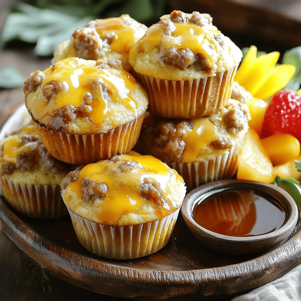 Für die McGriddle Muffins brauchst du einige Hauptzutaten. Hier ist die Liste: - 1 Tasse Allzweckmehl - 1/2 Tasse Maismehl - 2 Esslöffel Zucker - 1 Esslöffel Backpulver - 1/2 Teelöffel Salz - 1 Tasse Milch - 1 großes Ei - 1/4 Tasse geschmolzene Butter - 1/2 Tasse gekochte Wurst, zerkrümelt - 1/2 Tasse geriebener Cheddar-Käse - 4 Esslöffel Ahornsirup (plus extra zum Beträufeln) Diese Zutaten geben den Muffins ihren einzigartigen Geschmack. Das Maismehl sorgt für eine besondere Textur, während die Wurst und der Käse für herzhaften Genuss sorgen. Die richtigen Gewürze machen den Unterschied. Neben den Hauptzutaten kannst du folgende Gewürze hinzufügen: - Frisch gemahlener schwarzer Pfeffer - Eine Prise Paprika Diese Gewürze bringen mehr Tiefe in den Geschmack. Wenn du eine süßere Note magst, kannst du auch etwas Zimt hinzufügen. Du kannst kreativ werden! Hier sind einige optionale Zutaten: - 4 Scheiben gekochter Speck (optional) - Frische Kräuter wie Schnittlauch oder Petersilie - Jalapeños für einen scharfen Kick Wenn du die Muffins etwas süßer machen möchtest, füge kleine Stücke Banane oder Beeren hinzu. So kannst du die Muffins nach deinem Geschmack anpassen. Weitere Tipps findest du im Full Recipe. Heize deinen Ofen auf 190°C vor. Fette ein Muffinblech gut ein oder lege es mit Muffinförmchen aus. So bleiben die Muffins nicht kleben. Das ist wichtig für ein gutes Ergebnis. Nimm eine große Schüssel. Vermenge das Allzweckmehl, das Maismehl, den Zucker, das Backpulver und das Salz gründlich. In einer anderen Schüssel mische die Milch, das Ei und die geschmolzene Butter. Rühre alles gut um. Gieße die flüssigen Zutaten langsam in die trockenen. Rühre vorsichtig um, bis alles gerade so vermischt ist. Füge die zerkrümelte Wurst, den Cheddar-Käse und den Ahornsirup hinzu. Fülle den Teig gleichmäßig in die Muffinförmchen. Backe die Muffins für 15 bis 18 Minuten. Sie sind fertig, wenn sie goldbraun sind. Ein Zahnstocher sollte sauber herauskommen. Lass die Muffins nach dem Backen für etwa 5 Minuten in den Förmchen abkühlen. Danach lege sie auf ein Kuchengitter. Serviere die Muffins warm. Du kannst sie mit extra Ahornsirup beträufeln. Das macht sie noch leckerer! Wenn du magst, garniere sie mit frischen Früchten. So sieht das Gericht toll aus! Ein häufiger Fehler ist, die Zutaten zu lange zu mischen. Das führt zu zähen Muffins. Mischen Sie die trockenen und flüssigen Zutaten nur, bis sie gerade kombiniert sind. Ein weiterer Fehler ist, das Muffinblech nicht richtig vorzubereiten. Fetten Sie es gut ein oder verwenden Sie Muffinförmchen. So lösen sich die Muffins leichter. Für die perfekte Konsistenz ist es wichtig, die richtige Balance zwischen Mehl und Flüssigkeit zu finden. Achten Sie darauf, dass der Teig nicht zu dick wird. Wenn Sie es zu flüssig machen, wird der Teig nicht gut aufgehen. Die Zugabe von Käse und Wurst sorgt für eine schöne Textur. Sie geben den Muffins auch einen herzhaften Geschmack. Backen Sie die Muffins bei 190°C (375°F) für 15-18 Minuten. Überwachen Sie sie, um sicherzustellen, dass sie nicht verbrennen. Nutzen Sie einen Zahnstocher, um zu testen, ob sie fertig sind. Stecken Sie ihn in die Mitte. Wenn er sauber herauskommt, sind die Muffins bereit. Lassen Sie sie nach dem Backen kurz abkühlen, bevor Sie sie servieren. So bleiben sie fluffig und warm. {{image_4}} Um eine vegetarische Version der McGriddle Muffins zu machen, brauche ich frische Ideen. Ich ersetze die Wurst durch Gemüse. Paprika, Zucchini oder Spinat passen gut. Ich schneide sie klein und gebe sie in den Teig. So bleiben die Muffins lecker und bunt. Ich füge auch Feta-Käse hinzu. Er schmeckt würzig und macht die Muffins noch besser. Für eine süße Variante verwende ich frisches Obst. Bananen oder Heidelbeeren sind großartig. Ich zerdrücke die Bananen und mische sie in den Teig. Die Heidelbeeren gebe ich ganz dazu. Diese Muffins sind perfekt für einen süßen Start in den Tag. Ich serviere sie warm mit Honig oder Ahornsirup. So wird das Frühstück besonders lecker. Wenn ich es scharf mag, füge ich Jalapeños hinzu. Ich schneide sie klein und gebe sie in den Teig. Diese würzigen Muffins sind ein echter Hit! Ich kombiniere sie mit Cheddar-Käse für mehr Geschmack. Diese Kombination bringt das Frühstück auf ein neues Level. Sie passen toll zu einem frischen Salat oder einer scharfen Sauce. Mit diesen Variationen wird jeder Biss zu einem neuen Erlebnis. Für das Grundrezept benutze ich die [Full Recipe]. Um die Frische der McGriddle Muffins zu bewahren, lagern Sie sie in einem luftdichten Behälter. Dieser Behälter schützt die Muffins vor Feuchtigkeit und Gerüchen. Lassen Sie die Muffins zuerst auf Raumtemperatur abkühlen. Das hilft, die Textur zu erhalten. Wenn Sie die Muffins länger aufbewahren wollen, können Sie sie auch einfrieren. Zum Aufwärmen Ihrer Muffins gibt es zwei einfache Methoden. Für die Mikrowelle legen Sie die Muffins auf einen Teller. Erhitzen Sie sie in 15-Sekunden-Intervallen, bis sie warm sind. Achten Sie darauf, die Muffins nicht zu lange zu erwärmen. Sie könnten zäh werden. Für den Ofen heizen Sie ihn auf 175°C vor. Legen Sie die Muffins auf ein Backblech und erwärmen Sie sie 10 Minuten lang. Diese Methode erhält die knusprige Textur. McGriddle Muffins bleiben bei richtiger Lagerung etwa 3 bis 5 Tage frisch. Im Kühlschrank halten sie sich länger, aber die Textur kann sich ändern. Wenn Sie die Muffins einfrieren, können sie bis zu 3 Monate halten. Achten Sie darauf, sie gut zu verpacken, um Gefrierbrand zu vermeiden. McGriddle Muffins sind kleine, süße und herzhafte Muffins. Sie kombinieren Pancake-Geschmack mit herzhaften Zutaten. Diese Muffins sind ideal für ein schnelles Frühstück. Sie enthalten Wurst, Käse und einen Hauch von Ahornsirup. Jede Biss ist eine köstliche Mischung. Ich liebe, wie die süße und salzige Note zusammenkommt. Ja, du kannst die Muffins im Voraus zubereiten. Das geht ganz einfach! Bereite den Teig vor und fülle ihn in Muffinförmchen. Du kannst sie sogar vor dem Backen einfrieren. Wenn du bereit bist, backe sie einfach frisch. So hast du jederzeit leckere Muffins zur Hand. Sie schmecken morgens frisch und warm am besten. Auf jeden Fall! Wenn du keine Wurst magst oder eine vegetarische Option suchst, nutze Gemüse. Gegrillte Paprika oder Zwiebeln passen gut. Auch Spinat oder Pilze sind tolle Füllungen. Für eine süße Variante füge Früchte wie Blaubeeren oder Bananen hinzu. Du kannst auch Käse allein oder mit einer anderen Proteinquelle verwenden. Die Möglichkeiten sind vielfältig! McGriddle Muffins sind einfach zuzubereiten. Wir haben die Hauptzutaten und die Zubereitung Schritt für Schritt durchgegangen. Ich habe Tipps gegeben, um häufige Fehler zu vermeiden und die perfekte Konsistenz zu erreichen. Variationen wie vegetarische oder süße Muffins erweitern die Möglichkeiten. Denke daran, wie man die Muffins richtig lagert. So bleiben sie frisch. Experimentiere mit den Rezepten. Mach die McGriddle Muffins zu deinem eigenen. Viel Spaß beim Backen!