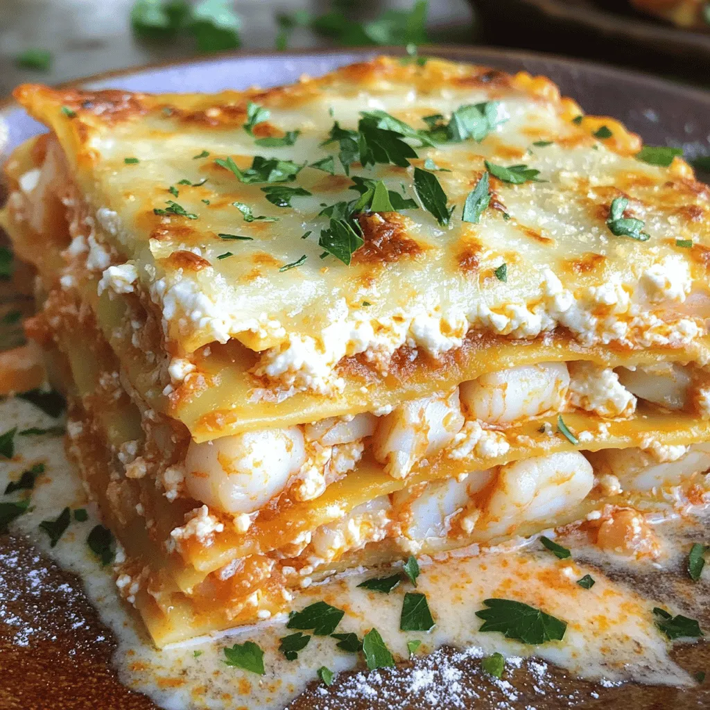 Für eine leckere Seafood Lasagna benötigst du folgende Hauptzutaten: - 9 Lasagneblätter - 1 Tasse Ricotta-Käse - 2 Tassen geriebener Mozzarella-Käse - 1 Tasse geriebener Parmesan-Käse - 1 Tasse gekochte, gehackte Garnelen - 1 Tasse gekochte, gehackte Jakobsmuscheln - 1 Tasse zerflocktes Krabbenfleisch Diese Zutaten bilden die Basis für den reichen und herzhaften Geschmack der Lasagne. Die Kombination aus Käse und Meeresfrüchten sorgt für viel Aroma und Textur. Um das Gericht noch schmackhafter zu machen, füge diese zusätzlichen Zutaten hinzu: - 1 Esslöffel Olivenöl - 3 Knoblauchzehen, gehackt - 1 kleine Zwiebel, fein gehackt - 1 Dose (425 g) gewürfelte Tomaten - 1 Tasse Schlagsahne - 1 Teelöffel getrockneter Oregano - 1 Teelöffel getrocknetes Basilikum - Salz und Pfeffer nach Geschmack - Frische Petersilie zum Garnieren Diese Zutaten bringen frische Aromen und einen cremigen Geschmack in die Lasagne. Der Knoblauch und die Zwiebel geben eine wunderbare Basis, während die Kräuter den Geschmack aufhellen. Die Wahl der Meeresfrüchte ist entscheidend. Hier sind einige Tipps: - Frische: Kaufe frische Meeresfrüchte. Sie sollten einen milden Geruch haben. - Farbe: Achte auf eine lebendige Farbe. Frische Garnelen sind rosa oder orange. - Herkunft: Wähle nachhaltige Quellen. Das schützt unsere Meere und schmeckt besser. Die besten Meeresfrüchte heben den Geschmack deiner Lasagne hervor und machen sie zu einem besonderen Gericht. Wenn du diese Tipps befolgst, wird dein Gericht sicher ein Hit bei deinen Gästen. Probiere das Rezept aus, um den köstlichen Genuss einer Seafood Lasagna zu erleben! Für weitere Details schau dir das Full Recipe an. Um die Lasagneblätter zuzubereiten, benötigen Sie einen großen Topf. Füllen Sie ihn mit gesalzenem Wasser und bringen Sie es zum Kochen. Fügen Sie dann die Lasagneblätter hinzu. Kochen Sie sie gemäß den Anweisungen auf der Verpackung. Achten Sie darauf, dass sie al dente sind. Das bedeutet, sie sollten noch etwas Biss haben. Nach dem Kochen gießen Sie die Blätter ab und legen sie beiseite. So sind sie bereit für die nächste Schicht. Für die Meeresfrüchte-Mischung benötigen Sie eine große Pfanne. Erhitzen Sie das Olivenöl auf mittlerer Hitze. Geben Sie den gehackten Knoblauch und die Zwiebel hinein. Braten Sie sie an, bis die Zwiebel glasig ist. Fügen Sie jetzt die gehackten Garnelen, Jakobsmuscheln und das Krabbenfleisch hinzu. Kochen Sie alles zusammen für 4 bis 5 Minuten, bis die Meeresfrüchte gut durchgewärmt sind. Würzen Sie die Mischung mit Oregano, Basilikum, Salz und Pfeffer. Nehmen Sie die Pfanne dann vom Herd. Für die Tomatensoße benötigen Sie eine separate Pfanne. Vermengen Sie die gewürfelten Tomaten und die Schlagsahne. Bringen Sie die Mischung zum Köcheln. Rühren Sie gut um und schmecken Sie sie mit Salz und Pfeffer ab. Lassen Sie die Soße etwa 5 Minuten kochen. Sie wird cremig und aromatisch. Diese Soße gibt Ihrer Lasagne den besonderen Geschmack, den Sie lieben werden. Für die gesamte Zubereitung folgen Sie dem [Full Recipe]. Die Schichtung deiner Lasagne ist wichtig für den Geschmack. Beginne mit einer dünnen Schicht Tomatensoße. Das verhindert, dass die Lasagne an der Form klebt. Danach lege drei Lasagneblätter darauf. Die Blätter sollten sich leicht überlappen. Jetzt kommt der Ricotta-Käse. Verwende die Hälfte davon und verteile ihn gleichmäßig. Darauf folgt die Meeresfrüchte-Mischung. Achte darauf, sie gut zu verteilen. Dann streue ein Drittel des Mozzarella- und Parmesan-Käses darüber. Wiederhole diesen Vorgang. Für die letzte Schicht lege die restlichen Lasagneblätter obenauf. Decke die gesamte Lasagne mit der restlichen Tomatensoße ab. Beende das Schichten mit dem restlichen Käse. Die Backzeit ist entscheidend für eine perfekte Lasagne. Heize deinen Ofen auf 190°C vor. Decke die Auflaufform mit Aluminiumfolie ab. So bleibt die Feuchtigkeit in der Lasagne. Backe die Lasagne 25 Minuten lang. Dann nimm die Folie ab und backe weitere 15 bis 20 Minuten. Achte darauf, dass der Käse goldbraun und sprudelnd ist. Lass die Lasagne nach dem Backen etwa zehn Minuten ruhen. Das macht das Schneiden einfacher. Beim Servieren schneide die Lasagne in gleichmäßige Stücke. Lege die Stücke auf Teller. Du kannst die restliche Soße um die Lasagne träufeln. Frische Petersilie gibt einen schönen Farbtupfer. Für die vollständige Anleitung, schau dir das Full Recipe an. {{image_4}} Um die beste Seafood Lasagna zu machen, befolgen Sie einige einfache Schritte: - Zutaten vorbereiten: Stellen Sie sicher, dass alle Zutaten bereit sind. So arbeiten Sie schneller. - Lasagneblätter al dente kochen: Kochen Sie die Lasagneblätter nur bis sie al dente sind. Sie garen weiter im Ofen. - Frische Meeresfrüchte verwenden: Frische Zutaten bringen den besten Geschmack. Achten Sie auf Qualität. - Käse gut mischen: Mischen Sie Mozzarella und Parmesan gut. So bekommen Sie eine schöne Käsekruste. Einige häufige Fehler können Ihr Gericht ruinieren: - Zu viel Soße: Verwenden Sie nicht zu viel Soße zwischen den Schichten. Die Lasagne kann matschig werden. - Überbacken: Achten Sie darauf, die Lasagne nicht zu lange zu backen. Der Käse sollte goldbraun sein, nicht verbrannt. - Falsches Schichten: Achten Sie beim Schichten auf eine gleichmäßige Verteilung. So bleibt die Lasagne stabil. Sie können die Lasagne leicht anpassen: - Fisch hinzufügen: Fügen Sie frischen Lachs oder Kabeljau hinzu. Das bringt neue Aromen. - Gemüse einbauen: Zucchini oder Spinat sind tolle Ergänzungen. Sie geben zusätzliche Nährstoffe. - Scharfe Note: Wenn Sie es schärfer mögen, fügen Sie etwas rote Paprika oder Jalapeños hinzu. Das bringt Würze. Für das vollständige Rezept, schauen Sie sich die “Ocean's Delight Seafood Lasagne” an. Um übrig gebliebene Lasagne zu lagern, lassen Sie sie zuerst auf Raumtemperatur abkühlen. Danach decken Sie die Lasagne mit Frischhaltefolie ab oder legen sie in einen luftdichten Behälter. So bleibt die Lasagne frisch. Sie können die Lasagne bis zu drei Tage im Kühlschrank aufbewahren. Beim Aufwärmen der Lasagne gibt es einige Tricks. Der beste Weg ist, die Lasagne im Ofen zu erwärmen. Stellen Sie den Ofen auf 180°C ein. Decken Sie die Lasagne mit Folie ab, um ein Austrocknen zu verhindern. Erwärmen Sie sie etwa 25 Minuten oder bis sie heiß ist. Eine Mikrowelle funktioniert auch, aber die Lasagne kann matschig werden. Erhitzen Sie sie in kurzen Intervallen und überprüfen Sie den Fortschritt regelmäßig. Die Haltbarkeit von übrig gebliebener Lasagne beträgt etwa drei Tage im Kühlschrank. Wenn Sie die Lasagne länger lagern möchten, frieren Sie sie ein. In einem luftdichten Behälter oder gut verpackt in Folie bleibt sie bis zu drei Monate haltbar. Zum Auftauen stellen Sie die Lasagne über Nacht in den Kühlschrank. Danach können Sie sie wie gewohnt aufwärmen. Reste sind perfekt für ein schnelles Mittagessen oder für ein spätes Abendessen. Die Zubereitung von Seafood Lasagna dauert etwa 20 Minuten. Das Kochen und Backen insgesamt benötigt etwa 1 Stunde. Die Lasagne muss nach dem Backen 10 Minuten ruhen. In dieser Zeit können Sie den Tisch decken und die Beilagen vorbereiten. Ja, frische Meeresfrüchte sind eine großartige Wahl! Sie können Garnelen, Jakobsmuscheln und Krabbenfleisch frisch kaufen. Achten Sie darauf, die Meeresfrüchte gut zu reinigen. Frische Meeresfrüchte bringen einen tollen Geschmack in die Lasagne. Wenn Sie frische Zutaten verwenden, reduzieren Sie die Kochzeit für die Meeresfrüchte um ein paar Minuten. Zu Seafood Lasagna passen viele Beilagen. Ein einfacher gemischter Salat ist eine gute Wahl. Auch knuspriges Brot oder Knoblauchbrot ergänzen das Gericht perfekt. Wenn Sie etwas Besonderes möchten, probieren Sie gegrilltes Gemüse oder eine Zitronen-Kräuter-Butter dazu. Diese Beilagen runden das Essen ab und bieten einen schönen Kontrast zur Lasagne. Die Seafood Lasagna bietet einen tollen Geschmack und macht viel Spaß beim Kochen. Wir haben die besten Zutaten ausgewählt, die Zubereitung Schritt für Schritt erklärt und Tipps gegeben, um Fehler zu vermeiden. Nach dem Backen gibt es noch Tricks zum Servieren und Lagern. Insgesamt ist dieses Gericht einfach und abwechslungsreich. Mit den richtigen Zutaten und etwas Mühe kannst du sicher leckere Ergebnisse erzielen. Viel Freude beim Ausprobieren und Genießen!