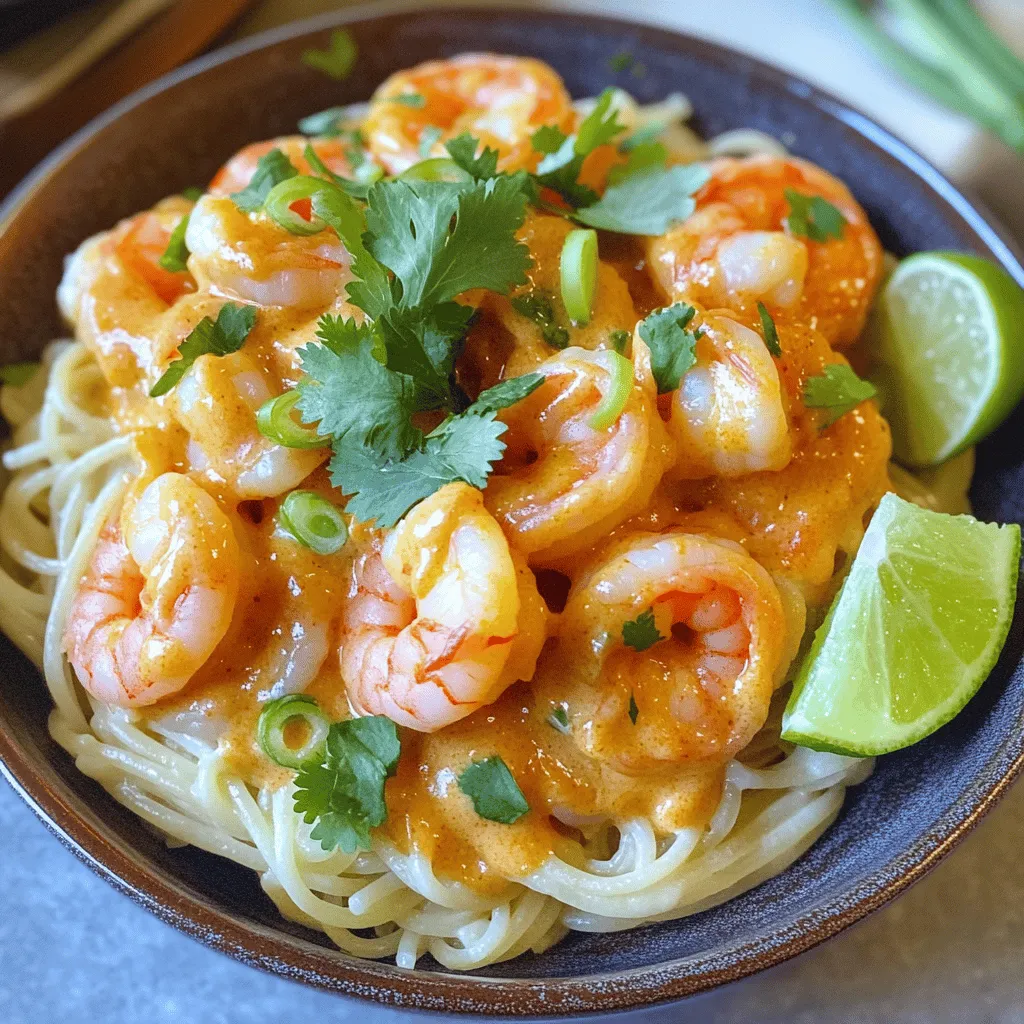 Um Bang Bang Garnelen-Pasta zu machen, brauchst du ein paar Hauptzutaten. Hier ist die Liste: - 225 g Spaghetti oder Linguine - 450 g Garnelen, geschält und entdarmt - 120 ml Mayonnaise - 60 ml süße Chilisauce - 1 Esslöffel Sriracha (nach Geschmack anpassen) - 30 ml Limettensaft - 2 Knoblauchzehen, fein gehackt - 1 Esslöffel Olivenöl - 1/2 Teelöffel Paprika - Salz und Pfeffer nach Geschmack - 2 Frühlingszwiebeln, dünn geschnitten - Frischer Koriander zur Garnierung Diese Zutaten machen die Pasta lecker und cremig. Die Garnelen geben einen tollen Geschmack. Wenn du etwas Abwechslung suchst, kannst du einige Zutaten ersetzen. Hier sind einige Vorschläge: - Verwende Zucchini-Nudeln für eine leichtere Option. - Ersetze Garnelen durch Hähnchen oder Tofu. - Nutze griechischen Joghurt anstelle von Mayonnaise für eine leichtere Sauce. - Füge Gemüse wie Paprika oder Brokkoli hinzu, um mehr Farbe und Nährstoffe zu bekommen. Diese Alternativen bieten neue Geschmäcker und sind gesund. Um den Geschmack der Bang Bang Garnelen-Pasta zu verbessern, kannst du verschiedene Gewürze verwenden. Hier sind einige Ideen: - Füge etwas Ingwer hinzu für einen würzigen Kick. - Verwende frische Kräuter wie Basilikum oder Petersilie. - Ein Spritzer Sojasauce kann die Umami-Note verstärken. - Nutze Limettenschale für zusätzlichen Zitrusgeschmack. Diese Gewürze geben der Pasta mehr Tiefe und Komplexität. Du kannst kreativ sein und deine eigenen Kombinationen ausprobieren. Wenn du mehr über die Zubereitung erfahren möchtest, schau dir das [Full Recipe] an. Um die perfekte Pasta zuzubereiten, bringst du zuerst einen großen Topf mit gesalzenem Wasser zum Kochen. Füge dann 225 g Spaghetti oder Linguine hinzu. Koche die Pasta gemäß der Packungsanweisung, bis sie al dente ist. Das dauert meist etwa 8 bis 10 Minuten. Vergiss nicht, 120 ml vom Nudelwasser aufzuheben, bevor du die Pasta abgießt. Dies hilft, die Sauce später zu binden. Die Bang Bang Sauce ist einfach. In einer mittelgroßen Schüssel mischst du 120 ml Mayonnaise, 60 ml süße Chilisauce und 1 Esslöffel Sriracha. Füge 30 ml Limettensaft und 2 fein gehackte Knoblauchzehen hinzu. Rühre alles gut um, bis die Sauce glatt ist. Schmecke die Sauce ab und passe die Schärfe nach deinem Geschmack an. Diese Sauce gibt dem Gericht den besonderen Kick. In einer großen Pfanne erhitzt du 1 Esslöffel Olivenöl bei mittlerer Hitze. Füge 450 g geschälte und entdarmte Garnelen hinzu. Würze sie mit Salz und Pfeffer. Brate die Garnelen etwa 2-3 Minuten auf jeder Seite, bis sie rosa und undurchsichtig sind. Jetzt ist es Zeit, die gekochte Pasta in die Pfanne zu geben. Gieße die Bang Bang Sauce darüber und rühre vorsichtig um. Du kannst das aufbewahrte Nudelwasser hinzufügen, um die Sauce etwas flüssiger zu machen. Füge schließlich 2 dünn geschnittene Frühlingszwiebeln hinzu und rühre noch einmal um. Lass alles kurz heiß werden. Jetzt ist deine Bang Bang Garnelen-Pasta bereit zum Servieren. Um die perfekte Pasta zu kochen, beginne mit viel Wasser. Verwende einen großen Topf und füge reichlich Salz hinzu. Es sollte wie das Meer schmecken. Bringe das Wasser zum Kochen, bevor du die Spaghetti oder Linguine hinzufügst. Koche die Pasta nach den Anweisungen auf der Packung. Teste sie ein paar Minuten vor Ende der Zeit. Sie sollte al dente sein, also leicht bissfest. Wenn sie fertig ist, gieße sie ab, aber behalte etwas Nudelwasser. Dieses Wasser hilft, die Sauce später zu binden. Die Bang Bang Sauce ist der Star dieses Gerichts. Du kannst die Schärfe leicht anpassen. Beginne mit einem Esslöffel Sriracha. Wenn du es milder magst, lass die Sriracha weg oder verwende weniger. Magst du es schärfer? Füge mehr Sriracha hinzu. Du kannst auch etwas frischen Chili oder Pfeffer dazugeben. Mische alles gut, um die perfekten Aromen zu erreichen. Probiere die Sauce, bevor du sie zu den Garnelen gibst. Die Präsentation macht viel aus. Serviere die Bang Bang Garnelen-Pasta in flachen Schalen. Das sieht schön aus und lässt die Farben leuchten. Füge einen Limettenkeil daneben für einen frischen Touch. Garniere die Pasta mit geschnittenen Frühlingszwiebeln und frischem Koriander. Das sieht nicht nur toll aus, sondern schmeckt auch besser. Ein paar zusätzliche Sriracha-Tropfen auf der Oberseite können das Gericht noch ansprechender machen. Denke daran, dass das Auge mitisst! {{image_4}} Du kannst eine leckere vegetarische Version der Bang Bang Pasta machen. Ersetze die Garnelen durch gebratene Zucchini oder Tofu. Das gibt dir die gleiche Textur. Verwende die gleiche Bang Bang Sauce, um den Geschmack zu behalten. Das Gericht bleibt einfach und schnell zu machen. Bang Bang Pasta lässt sich auch gut mit anderen Meeresfrüchten kombinieren. Du kannst zum Beispiel Lachs oder Muscheln verwenden. Diese Meeresfrüchte bringen neue Aromen in dein Gericht. Probiere auch eine Mischung aus verschiedenen Meeresfrüchten. Das sorgt für eine spannende Geschmackskombination. Für eine glutenfreie Bang Bang Pasta wähle glutenfreie Nudeln. Es gibt viele gute Alternativen auf dem Markt. Du kannst auch Zucchini-Nudeln verwenden, um das Gericht leichter zu machen. Achte darauf, dass alle Zutaten glutenfrei sind. So kannst du dein Essen ohne Sorgen genießen. Für die vollständige Rezeptanleitung schaue dir die Bang Bang Garnelen-Pasta an. Wenn du Reste von deiner Bang Bang Garnelen-Pasta hast, bewahre sie gut auf. Lass die Pasta zuerst auf Raumtemperatur abkühlen. Packe sie dann in einen luftdichten Behälter. So bleibt die Pasta frisch und lecker. Du kannst auch Frischhaltefolie verwenden, um die Luft abzuhalten. Um die Reste wieder warm zu machen, gibt es ein paar einfache Schritte. Nimm die Pasta aus dem Kühlschrank. Erwärme sie in einer Pfanne bei mittlerer Hitze. Füge etwas Wasser oder Brühe hinzu, um die Sauce wieder cremig zu machen. Rühre die Pasta gut um, bis sie warm ist. Du kannst auch die Mikrowelle nutzen. Stelle die Pasta in eine Schüssel und decke sie ab. Erwärme sie für ein bis zwei Minuten. Die Bang Bang Garnelen-Pasta hält sich gut im Kühlschrank. Dort bleibt sie 2 bis 3 Tage frisch. Wenn du die Pasta länger aufbewahren möchtest, friere sie ein. Im Gefrierschrank kann sie bis zu 3 Monate halten. Vergiss nicht, sie gut zu verpacken, damit sie keinen Geruch aufnimmt. Wenn du sie wieder auftauen möchtest, lasse sie über Nacht im Kühlschrank. So bleibt der Geschmack am besten erhalten. Die besten Beilagen sind frischer Salat oder gedämpftes Gemüse. Diese Beilagen bringen Farbe und Frische. Ein einfacher Gurkensalat mit Limettensaft passt gut dazu. Auch Knoblauchbrot kann eine tolle Ergänzung sein. Es ist herzhaft und einfach zuzubereiten. Wenn du etwas mehr möchtest, probiere Reis. Er nimmt die Sauce gut auf. Ja, du kannst die Garnelen durch Hähnchen ersetzen. Hähnchenbrust ist eine gute Wahl. Achte darauf, das Hähnchen gut durchzubraten. Schneide es in kleine Stücke. So wird es gleichmäßig gar. Verwende die gleiche Bang Bang Sauce für den Geschmack. Es ist eine leckere und einfache Alternative. Die Zubereitung dauert etwa 25 Minuten. Du kannst in 10 Minuten die Pasta kochen. Während die Pasta kocht, machst du die Sauce. Dann brätst du die Garnelen in 6 Minuten an. Alles kombinieren brauchst du nur 5 Minuten. So hast du schnell ein tolles Gericht auf dem Tisch. Für die genauen Schritte, schau dir das Full Recipe an. Bang Bang Garnelen-Pasta ist lecker und einfach zu machen. Wir haben die Hauptzutaten, Variationen und Gewürze besprochen, die den Geschmack heben. Ich habe auch die Schritte zur Zubereitung und Tipps für perfekt gegarte Pasta geteilt. Nutzen Sie die Varianten, um Ihr Gericht anzupassen. Vergessen Sie nicht, Reste richtig zu lagern und wieder aufzuwärmen. Diese Pasta macht Spaß und wird sicher ein Hit. Probieren Sie es aus und genießen Sie die Aromen!