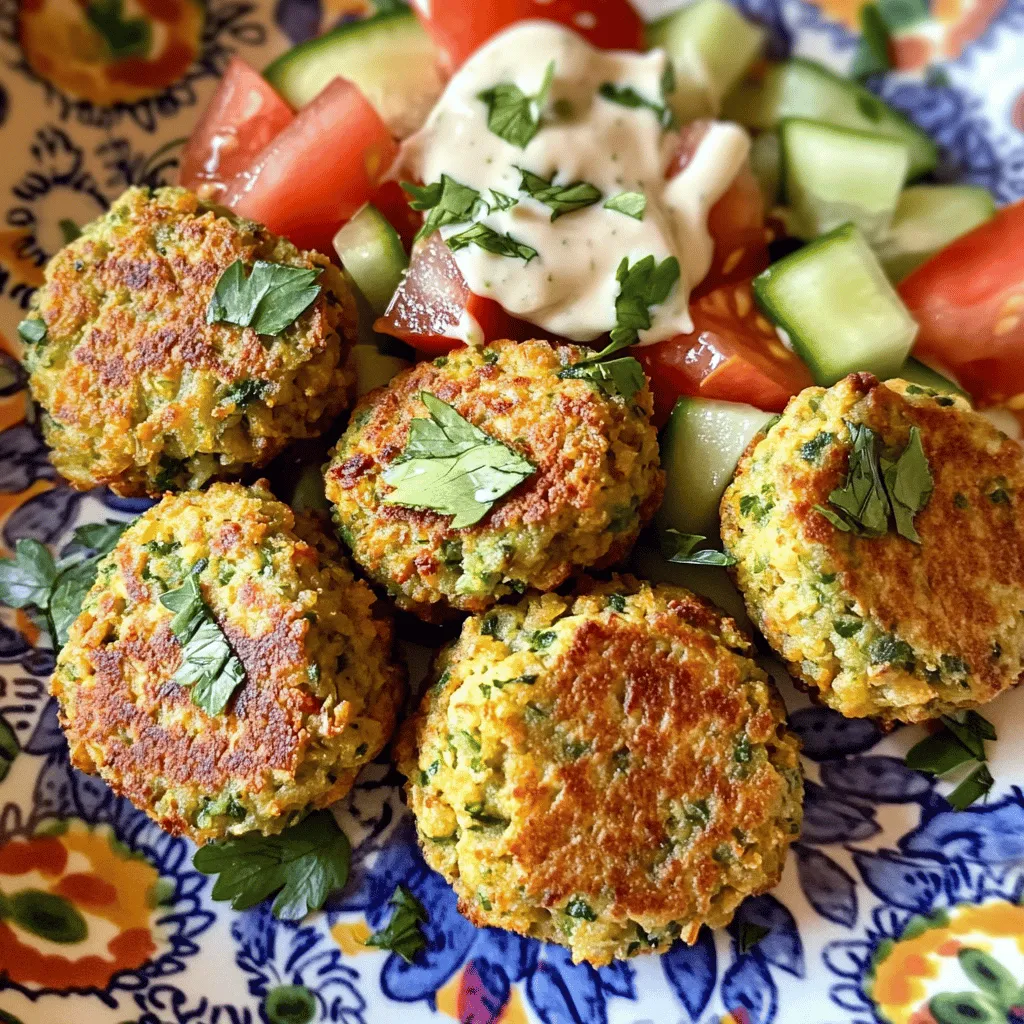 Für leckere Luftfritteusen-Falafel brauche ich einige wichtige Zutaten. Diese Zutaten machen die Falafel köstlich und nahrhaft. Hier sind die Hauptzutaten: - 1 Dose (425 g) Kichererbsen, abgetropft und abgespült - 1 kleine Zwiebel, grob gehackt - 3 Knoblauchzehen, fein gehackt - 1 Tasse frische Petersilienblätter, gehackt - 1/4 Tasse frische Korianderblätter, gehackt - 1 Teelöffel gemahlener Kreuzkümmel - 1 Teelöffel gemahlener Koriander - 1/2 Teelöffel Backpulver Diese Zutaten bringen die Basis für die Falafel. Die Kichererbsen sind reich an Eiweiß. Petersilie und Koriander geben einen frischen Geschmack. Die richtigen Gewürze machen den Unterschied. Ich verwende oft diese zusätzlichen Zutaten: - 2 Esslöffel Weizenmehl (oder Kichererbsenmehl für eine glutenfreie Variante) - 1 Esslöffel Tahini - Salz und Pfeffer nach Geschmack - 2 Esslöffel Olivenöl - Optional: 1 Teelöffel Chili-Pulver für etwas Schärfe Die Gewürze bringen Aroma. Tahini fügt eine nussige Note hinzu. Das Olivenöl sorgt für eine knusprige Textur in der Luftfritteuse. Wenn du eine glutenfreie Option willst, ist das einfach! Du kannst das Weizenmehl durch Kichererbsenmehl ersetzen. Es funktioniert perfekt und gibt den Falafeln eine tolle Konsistenz. So kannst du die Falafel genießen, ohne auf den Geschmack zu verzichten. Für die gesamte Anleitung und Details schaue dir das Full Recipe an. Die Vorbereitungszeit für diese Falafel beträgt etwa 20 Minuten. Beginnen Sie, indem Sie alle Zutaten bereitstellen. Sie brauchen eine Dose Kichererbsen, Zwiebel, Knoblauch, und frische Kräuter. Es ist wichtig, die Kichererbsen gut abzuspülen. Dies entfernt die Konservierungsstoffe. Hacken Sie die Zwiebel und den Knoblauch fein. Frische Kräuter wie Petersilie und Koriander geben viel Geschmack. Für die Falafel-Mischung geben Sie die Kichererbsen, Zwiebel, Knoblauch, Petersilie, und Koriander in eine Küchenmaschine. Fügen Sie auch die Gewürze hinzu: Kreuzkümmel, gemahlener Koriander und etwas Salz und Pfeffer. Pulsieren Sie die Mischung. Achten Sie darauf, die Mischung nicht zu lange zu mixen. Sie soll eine grobe Paste haben. Übertragen Sie die Mischung in eine Schüssel und lassen Sie sie 15 bis 20 Minuten ruhen. Dies hilft, die Falafel fester zu machen. Heizen Sie die Luftfritteuse auf 190°C vor. Formen Sie kleine Bällchen aus der Mischung, etwa 3,5 cm groß. Drücken Sie die Bällchen fest, damit sie nicht auseinanderfallen. Besprühen oder bestreichen Sie die Falafel mit Olivenöl. Legen Sie die Falafel in den Korb der Luftfritteuse in einer einzigen Schicht. Garen Sie sie für 12 bis 15 Minuten. Wenden Sie die Falafel zur Hälfte, damit sie gleichmäßig garen. Sie sollten goldbraun und knusprig sein. Für noch mehr Genuss, servieren Sie die Falafel mit Pita-Brot und einer leckeren Tahini-Sauce. Um die perfekte knusprige Textur zu erreichen, müssen wir die Falafel gut formen. Machen Sie kleine Bällchen oder Patties. Drücken Sie sie fest zusammen. Dies hilft, dass sie beim Frittieren ihre Form halten. Ein weiterer wichtiger Schritt ist, sie mit Olivenöl zu bestreichen. Dies gibt Ihnen die goldene Farbe und den Crunch. Legen Sie die Falafel in einer einzigen Schicht in die Luftfritteuse. So wird die Luft gut zirkulieren und alles wird gleichmäßig knusprig. Beim Mixen der Zutaten ist es wichtig, nicht zu übermixen. Die Mischung sollte grob bleiben. Eine Küchenmaschine ist sehr hilfreich. Geben Sie alle Zutaten in die Maschine. Pulsieren Sie sie, bis sie gut vermischt sind. Wenn die Mischung zu fein wird, verlieren Sie die Textur. Lassen Sie die Mischung nach dem Mixen 15 bis 20 Minuten ruhen. So kann sie etwas fester werden und besser formen. Olivenöl ist großartig für Falafel, aber es gibt Alternativen. Sie können auch Avocadoöl oder Sonnenblumenöl verwenden. Diese Öle haben einen hohen Rauchpunkt. Das bedeutet, sie sind gut für hohe Temperaturen. Der Geschmack wird auch leicht anders, aber immer noch lecker. Wenn Sie nach weniger Fett suchen, können Sie die Falafel ohne Öl machen. Sie werden jedoch nicht so knusprig. Für den besten Geschmack und die beste Textur empfehle ich, ein wenig Öl zu verwenden. {{image_4}} Wenn Sie es scharf mögen, fügen Sie Chili-Pulver hinzu. Ein Teelöffel Chili-Pulver gibt den Falafel mehr Biss. Es passt perfekt zu den Kichererbsen und Kräutern. Der Geschmack wird intensiv, aber immer noch lecker. Experimentieren Sie ruhig mit der Menge. Jeder mag es anders. Sie können auch Gemüse oder Kräuter hinzufügen. Mögen Sie Spinat oder Karotten? Beides passt gut in die Mischung. Frischer Dill oder Minze bringt eine neue Note. Diese Zutaten machen die Falafel noch gesünder. Achten Sie darauf, die Menge gut zu balancieren. Zu viel Gemüse kann die Konsistenz verändern. Servieren Sie die Falafel mit frischem Pita-Brot. Das ist einfach und lecker. Auch Tahini-Sauce passt perfekt dazu. Sie können auch einen Joghurt-Dip ausprobieren. Frisches Gemüse wie Tomaten und Gurken bringen Farbe auf den Teller. Diese Beilagen machen das Essen noch schöner und schmackhafter. Wenn Sie Falafel übrig haben, lassen Sie sie zuerst abkühlen. Legen Sie die Falafel in einen luftdichten Behälter. Sie können sie bis zu drei Tage im Kühlschrank aufbewahren. Stellen Sie sicher, dass die Falafel nicht übereinander liegen, um ein Zusammenkleben zu vermeiden. Wenn Sie sie länger aufbewahren wollen, frieren Sie sie ein. Um die Falafel wieder aufzuheizen, nutzen Sie die Luftfritteuse. Stellen Sie die Temperatur auf 180°C ein und erwärmen Sie die Falafel für etwa 5 bis 7 Minuten. Dies hilft, die Knusprigkeit zu erhalten. Sie können auch eine Pfanne verwenden. Erhitzen Sie sie bei mittlerer Hitze und wenden Sie die Falafel regelmäßig. Wenn Sie Falafel einfrieren, halten sie sich bis zu drei Monate. Packen Sie sie gut ein, um Gefrierbrand zu vermeiden. Zum Kochen nehmen Sie die gefrorenen Falafel direkt aus dem Gefrierfach. Legen Sie sie in die Luftfritteuse und garen Sie sie bei 190°C für 15 bis 20 Minuten. So bleiben sie knusprig und lecker. Falafel bleiben in einem geschlossenen Behälter im Kühlschrank etwa 3 bis 5 Tage frisch. Für beste Qualität lagere ich sie in einem luftdichten Behälter. Achte darauf, dass die Falafel gut abgekühlt sind, bevor du sie einpackst. So bleibt die Knusprigkeit länger erhalten. Ja, du kannst gefrorene Falafel direkt in die Luftfritteuse geben. Es ist einfach! Stelle die Temperatur auf 190°C (375°F) ein und gare sie für 15 bis 20 Minuten. Wende die Falafel in der Mitte der Garzeit. So werden sie gleichmäßig knusprig und lecker. Ja, Falafel können auch im Ofen gebacken werden. Heize deinen Ofen auf 200°C (400°F) vor. Lege die geformten Falafel auf ein Backblech und besprühe sie leicht mit Olivenöl. Backe sie für 20 bis 25 Minuten, bis sie goldbraun sind. Diese Methode ist eine gute Option, wenn du mehr Falafel zubereiten möchtest. Für das beste Ergebnis, drehe sie einmal um. Für das vollständige Rezept, schau dir die Full Recipe an. Falafel sind lecker und einfach zuzubereiten. In diesem Artikel haben wir die Hauptzutaten, die Zubereitung und den perfekten Garprozess in der Luftfritteuse behandelt. Wir haben auch Tipps für knusprige Falafel, Variationen mit Gewürzen und Lagerinformationen geteilt. Denken Sie daran, dass frische Kräuter oder Gemüse den Geschmack steigern können. Mit den richtigen Techniken können Sie köstliche Falafel genießen, die sowohl glutenfrei als auch für jeden geeignet sind. Experimentieren Sie mit unseren Vorschlägen und finden Sie Ihre Lieblingsversion!